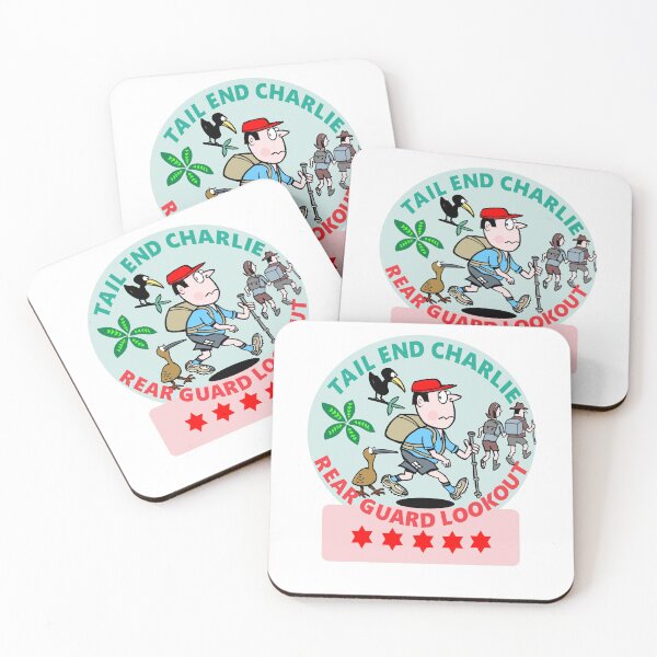 Item preview, Tail End Charlie Rear Guard Hiking Cartoon designed and sold by Al Benge - NZ & Australian Art.