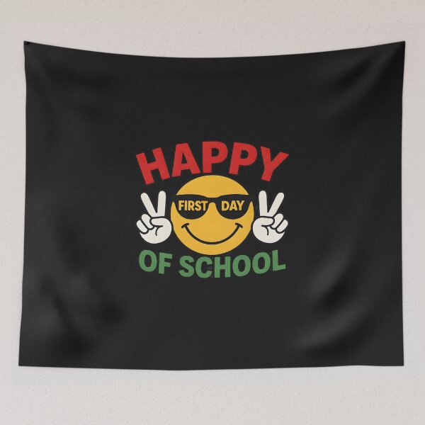Item preview,  Happy First Day of School Smiley Face Kids Classroom  designed and sold by dragonbol023.