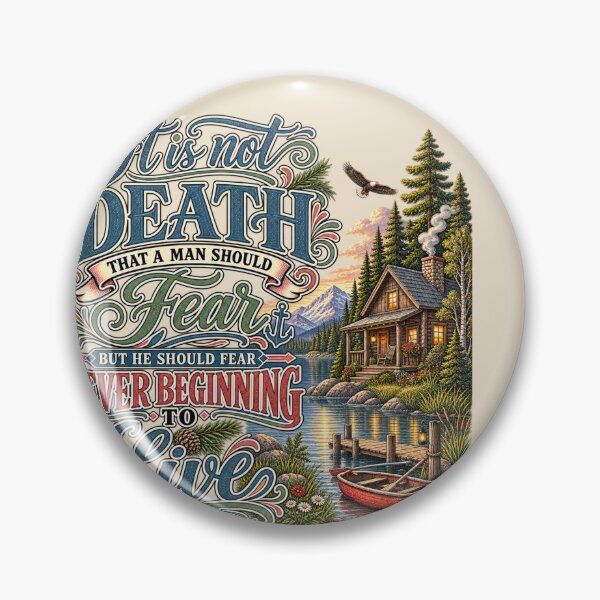 Item preview, The Fear of Never Living designed and sold by Quote Gallery.