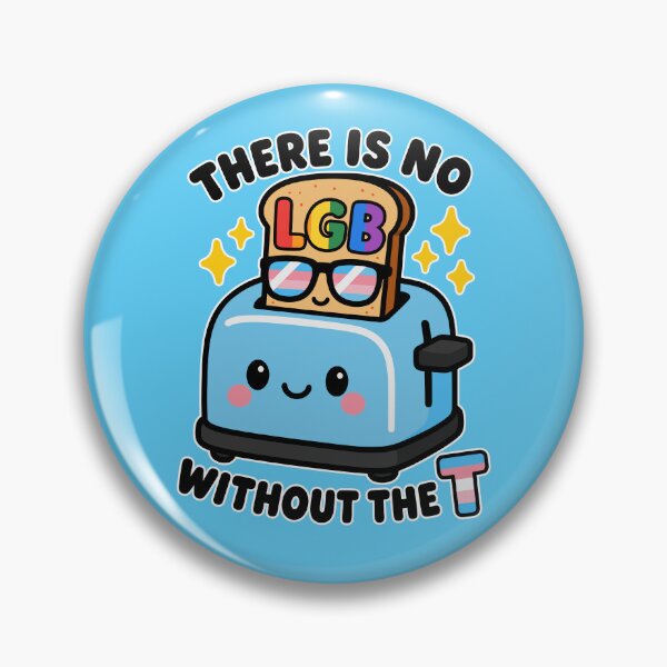 Item preview, There Is No LGB Without The T Kawaii Toaster LGBTQ+ Rights designed and sold by ArtliciousHUMAN.
