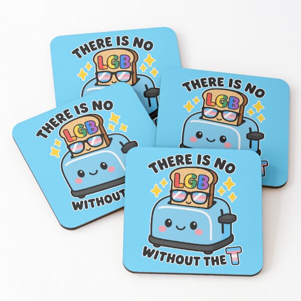 Item preview, There Is No LGB Without The T Kawaii Toaster LGBTQ+ Rights designed and sold by ArtliciousHUMAN.