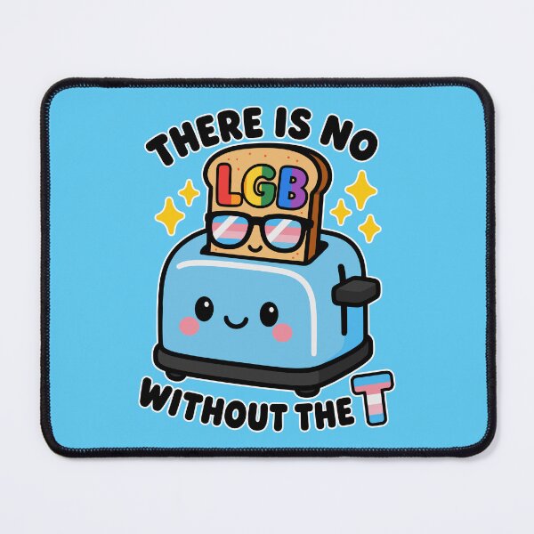 Item preview, There Is No LGB Without The T Kawaii Toaster LGBTQ+ Rights designed and sold by ArtliciousHUMAN.