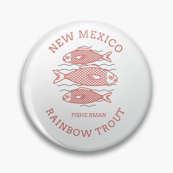 Item preview, NEW MEXICO RAINBOW TROUT FISHERMAN designed and sold by JamiesLocker.