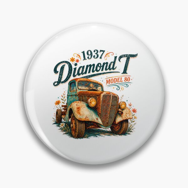 Item preview, 1937 Diamond T Model 80 Whimsical Truck Art designed and sold by TZehrfeldPhotos.
