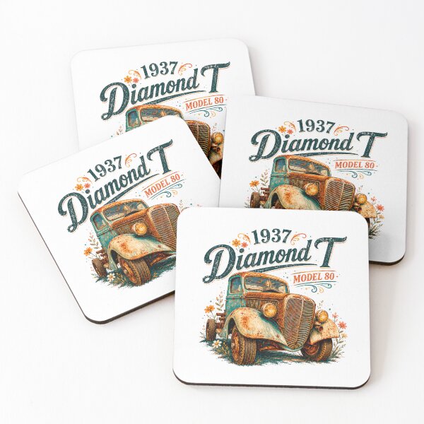 Item preview, 1937 Diamond T Model 80 Whimsical Truck Art designed and sold by TZehrfeldPhotos.