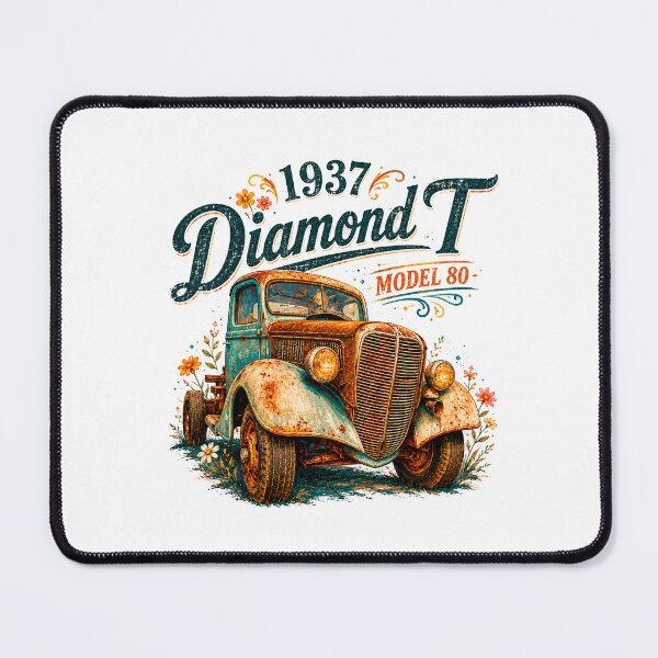 Item preview, 1937 Diamond T Model 80 Whimsical Truck Art designed and sold by TZehrfeldPhotos.