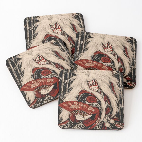 Item preview, Crimson Fan Kabuki Warrior designed and sold by MouradStudio.