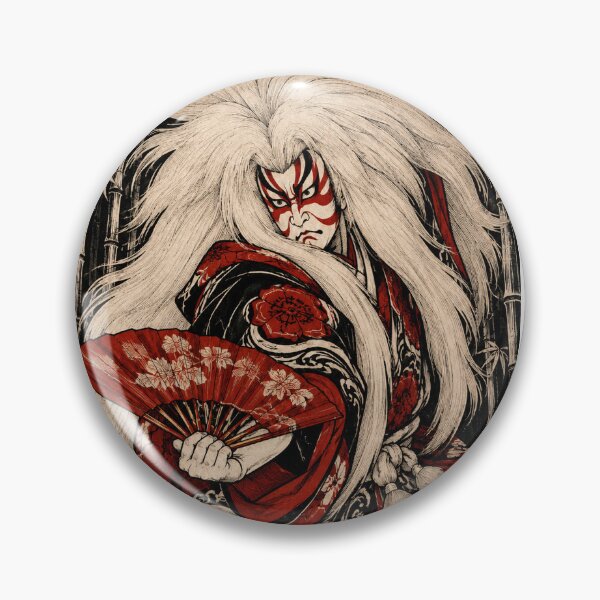 Item preview, Crimson Fan Kabuki Warrior designed and sold by MouradStudio.