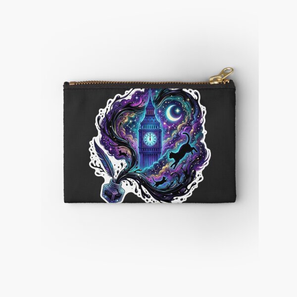 Item preview, Gothic Galaxy London Clock Tower Cosmic Ink Cats designed and sold by aliyeus.