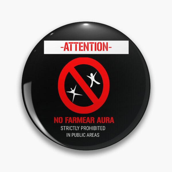Item preview, Attention No Farmear Aura designed and sold by porfysoundtrack.