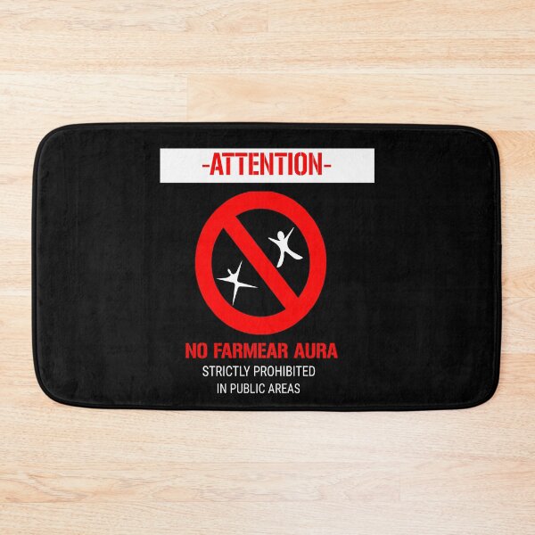 Item preview, Attention No Farmear Aura designed and sold by porfysoundtrack.