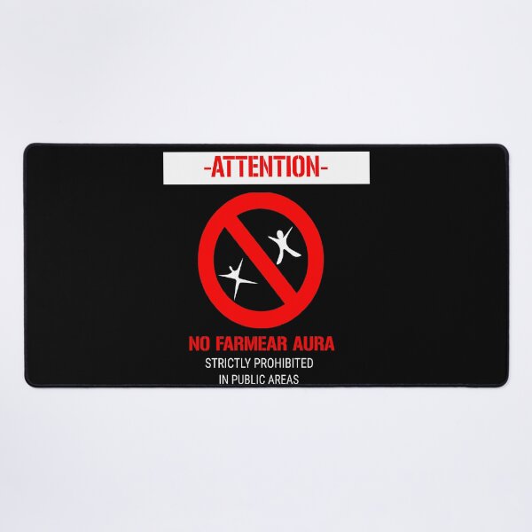 Item preview, Attention No Farmear Aura designed and sold by porfysoundtrack.