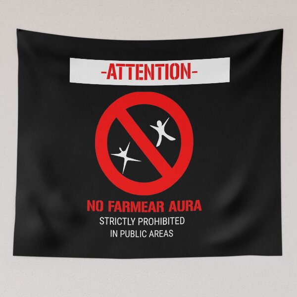 Item preview, Attention No Farmear Aura designed and sold by porfysoundtrack.