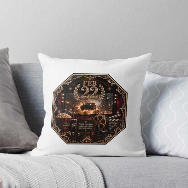 Item preview, February 22 Action Cinema Birthday Design designed and sold by LunaMoments.