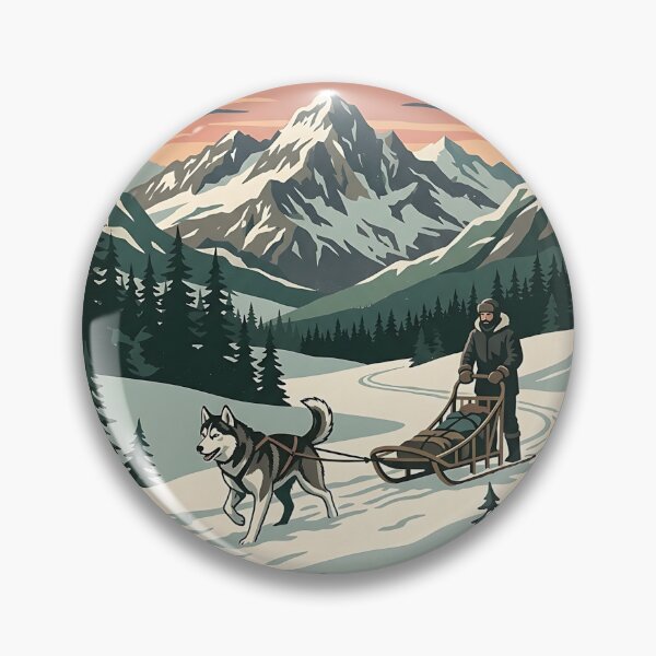 Item preview, Husky Sled Adventure designed and sold by PictoVibe.