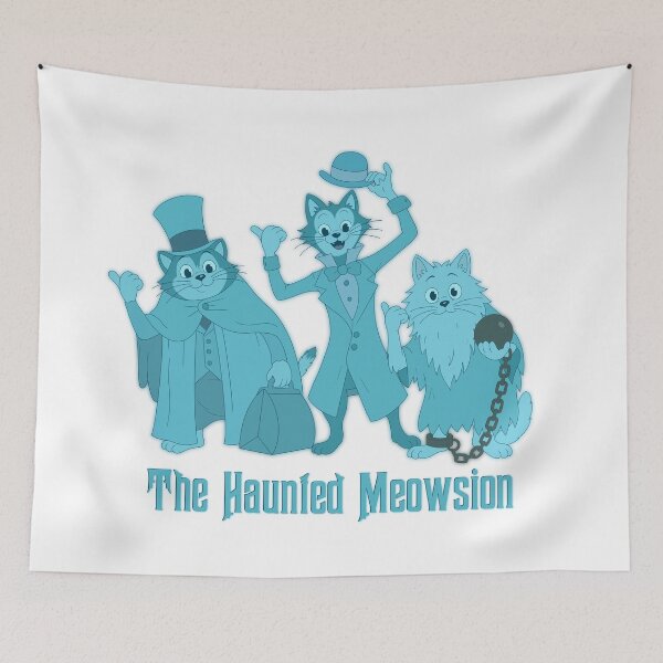 Item preview, Haunted Meowsion designed and sold by MonstrosiTees.