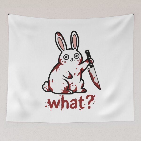 Item preview, Bloody White Bunny What? designed and sold by Gkinoki.