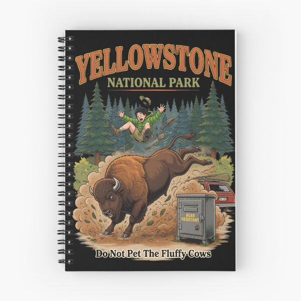 Item preview, Yellowstone Bison Attack Funny National Park Do Not Pet designed and sold by Zizo-DR44.