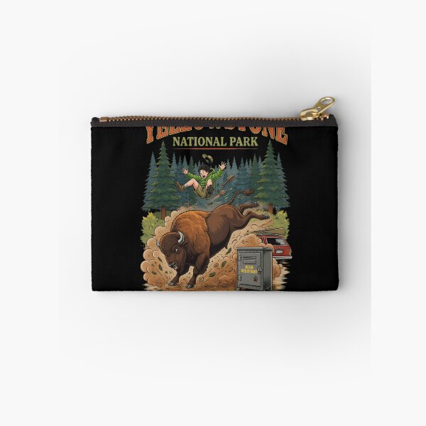 Item preview, Yellowstone Bison Attack Funny National Park Do Not Pet designed and sold by Zizo-DR44.