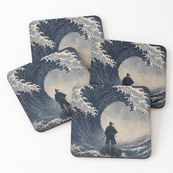 Item preview, Samurai Before the Great Wave designed and sold by MouradStudio.