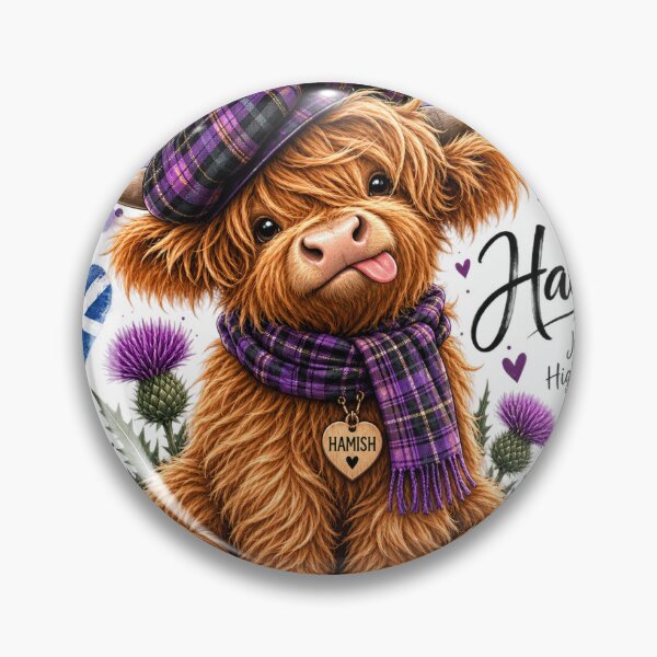 Item preview, Hamish – Cheeky Wee Highland Coo designed and sold by Thistleinkart.