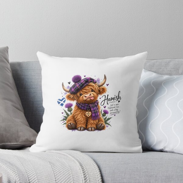 Item preview, Hamish – Cheeky Wee Highland Coo designed and sold by Thistleinkart.