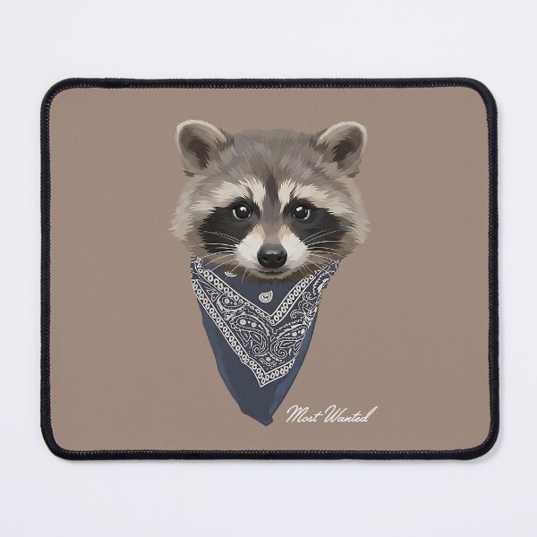 Item preview, Cool Raccoon in Paisley Bandana - Most Wanted Trash Panda designed and sold by artworkathome.