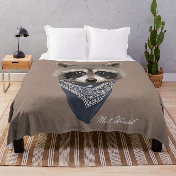 Item preview, Cool Raccoon in Paisley Bandana - Most Wanted Trash Panda designed and sold by artworkathome.