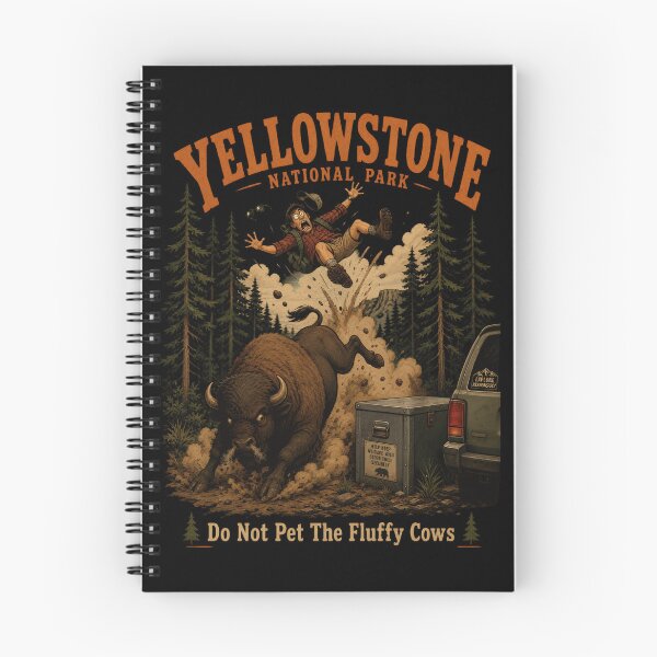 Item preview, Yellowstone Bison Do Not Pet Vintage National Park Wildlife designed and sold by Zizo-DR44.