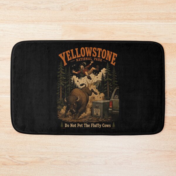 Item preview, Yellowstone Bison Do Not Pet Vintage National Park Wildlife designed and sold by Zizo-DR44.