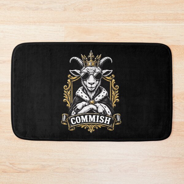 Item preview, commish king goat crown fantasy sports commissioner designed and sold by hugoinkcoast.