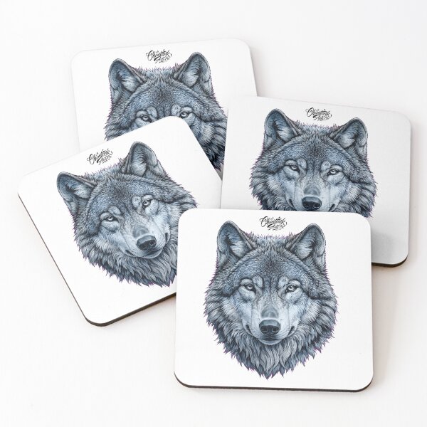 Item preview, Grey Wolf Head | Wolf Illustration, Wildlife Graphic designed and sold by chumtoink.