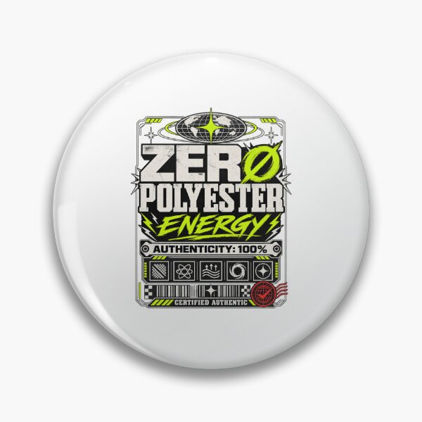 Item preview, Zero Polyester Energy Authenticity Label designed and sold by BlackStarShop77.
