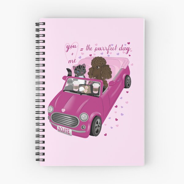 Item preview, Purrfect Day Striped Cat and Poodle Car Date designed and sold by DreamyDiversion.
