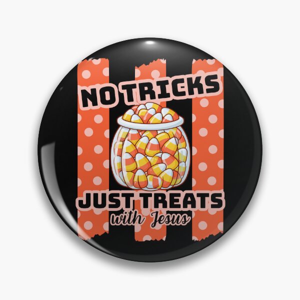 Item preview, Vintage Retro Halloween Funny Christian No Tricks Just Treats with Jesus Candy Corn Spooky Season  designed and sold by Forevermore.