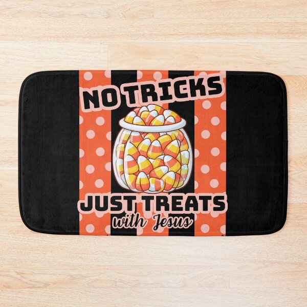 Item preview, Vintage Retro Halloween Funny Christian No Tricks Just Treats with Jesus Candy Corn Spooky Season  designed and sold by Forevermore.