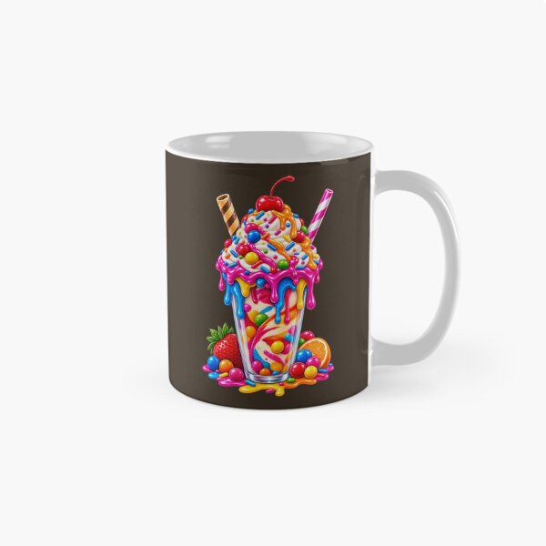 Item preview, Rainbow Candy Freakshake – Colorful Sweet Dessert designed and sold by HO•Designs.
