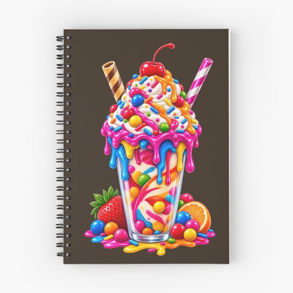 Item preview, Rainbow Candy Freakshake – Colorful Sweet Dessert designed and sold by HO•Designs.