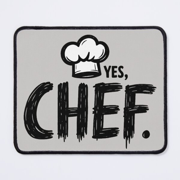 Item preview, Yes Chef Bold Kitchen Quote designed and sold by Everywhere Prints.