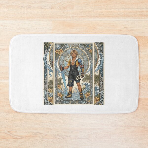 Item preview, Tidus in the style of Alphonse Mucha designed and sold by Solace Sparkles.