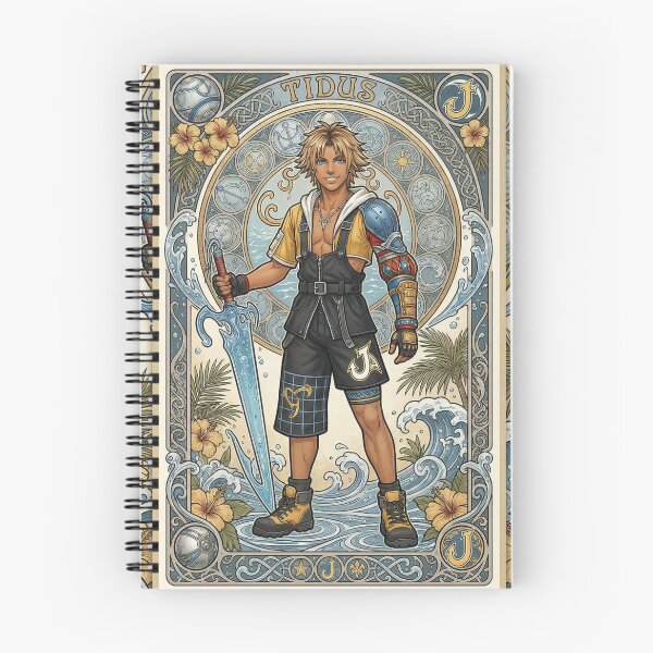 Item preview, Tidus in the style of Alphonse Mucha designed and sold by Solace Sparkles.