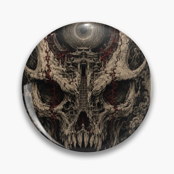 Item preview, Skull Portal Over the Japanese Temple designed and sold by MouradStudio.