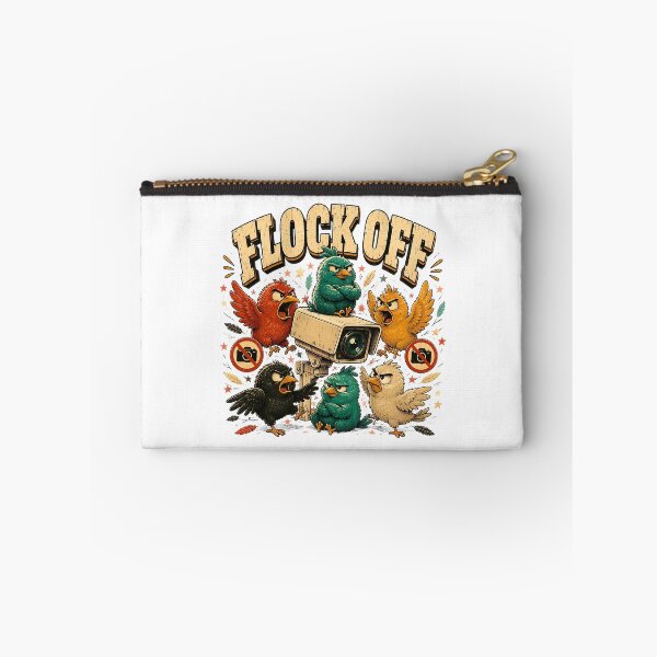 Item preview, flock off bird surveillance funny humor designed and sold by hugoinkcoast.