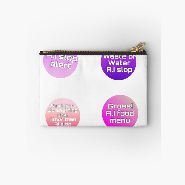 Item preview, Anti A.I slop sticker pack designed and sold by Badmoviesrus.