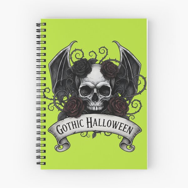Item preview, Gothic Halloween Skull Bat Wings Roses Graphic designed and sold by Exquisite Design Studio „Paculówka”.