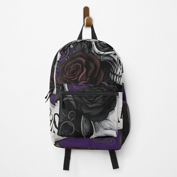 Item preview, Gothic Halloween Skull Bat Wings Roses Graphic designed and sold by Exquisite Design Studio „Paculówka”.