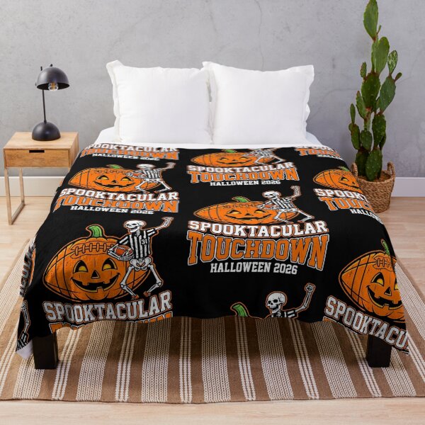 Item preview, Spooktacular Touchdown Halloween 2026 Football Skeleton designed and sold by 519xdesign.