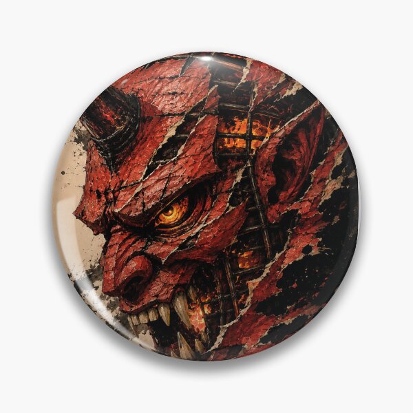 Item preview, Infernal Cracked Red Oni designed and sold by MouradStudio.
