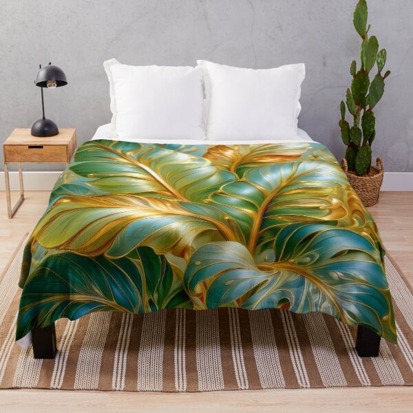 Aperçu de l'œuvre Art vibrant de feuilles tropicales créée et vendue par MargaretWiktor.