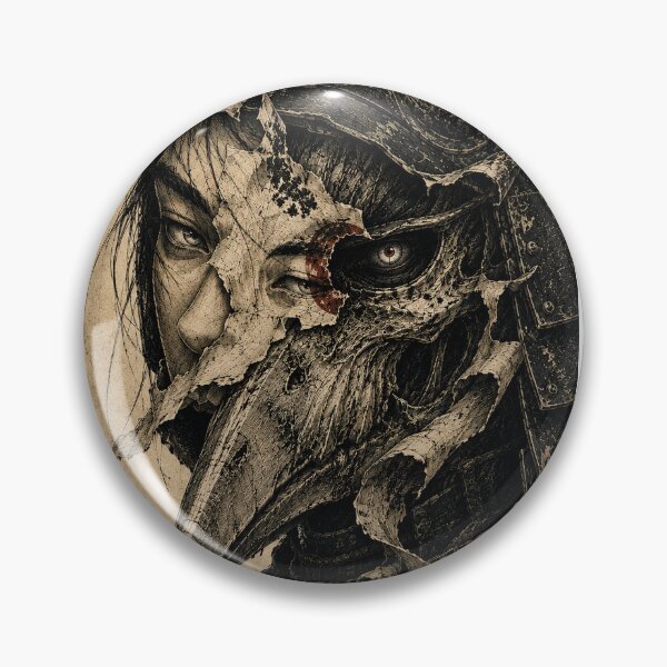 Item preview, Torn Raven Samurai Portrait designed and sold by MouradStudio.